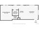 Floor plan showing the layout of the primary bedroom, primary bathroom, kitchen, living room, and entry at 1351 N Washington St # 15, Denver, CO 80203