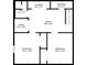 Detailed floor plan showcasing room dimensions for bedrooms, bath, laundry, and storage spaces at 3050 S Delaware St, Englewood, CO 80110