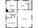 Floor plan illustrating layout of bedrooms, kitchen, living room, bath and entry for the home at 3050 S Delaware St, Englewood, CO 80110