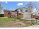 Charming two-story home featuring a brick facade, two-car garage and manicured front yard at 7140 S Reed Ct, Littleton, CO 80128