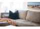 Close up of the sectional sofa in the living room of this home at 851 Quitman St, Denver, CO 80204