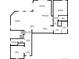 Detailed floor plan showcasing the layout of the main floor including the kitchen and dining areas at 887 Sundance Ln, Erie, CO 80516