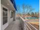 Enjoy outdoor living on this private balcony with views of the community tennis courts at 9200 E Cherry Creek South Dr # 29, Denver, CO 80231