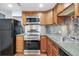 Kitchen featuring stainless steel appliances and silver backsplash at 1451 N Gilpin St, Denver, CO 80218