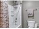 Bathroom featuring a shower-tub combo with white tile at 5789 Echo Park Cir, Castle Rock, CO 80104