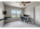 Bright office space with a modern desk and large window at 5789 Echo Park Cir, Castle Rock, CO 80104