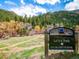 Sign for Little Park: City and County of Denver with trees and a path in the background at 2733 S Riverview Dr, Idledale, CO 80453