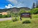 Sign for Red Rocks Park and Amphitheatre. Entrance 3, Red Rocks Park Road (South) at 2733 S Riverview Dr, Idledale, CO 80453