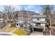 Aerial view of a contemporary home with mountain backdrop at 245 Fair Pl, Boulder, CO 80302