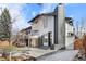 Home's backyard features a patio and modern fence at 245 Fair Pl, Boulder, CO 80302