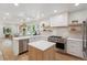 Spacious kitchen with a central island, stainless steel appliances, and open access to the living area at 2844 Quitman St, Denver, CO 80212