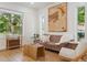 Comfortable living room with stylish furniture, a large artwork, and an inviting atmosphere at 2844 Quitman St, Denver, CO 80212