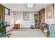 Spacious finished basement with an egress window and a drop tile ceiling panel at 1744 S Leyden St, Denver, CO 80224