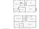 Detailed floor plan showing the layout of the home's first floor and basement at 1744 S Leyden St, Denver, CO 80224
