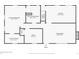 Layout of the home's first floor with kitchen, living room, bedrooms, and office spaces at 1744 S Leyden St, Denver, CO 80224