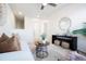 Bright living room featuring modern decor, neutral color palette, and stylish furnishings at 8953 E Northfield Blvd, Denver, CO 80238
