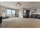 Spacious bonus room featuring multiple windows, plush carpet, and ample storage at 795 Woodmoor Acres Dr, Monument, CO 80132