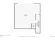 Basement floor plan showing garage and unfinished space with dimensions at 6847 S Webster St # A, Littleton, CO 80128