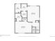 Second floor plan featuring two bedrooms and three bathrooms with closet space at 6847 S Webster St # A, Littleton, CO 80128