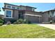 Charming home exterior with manicured lawn, and a two-car garage in a suburban neighborhood at 9482 Kendrick Way, Arvada, CO 80007