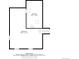 Floor plan of basement with storage area and stairs to upper level at 6624 S Sycamore St, Littleton, CO 80120