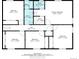 Layout of the home's second floor showcases the bedrooms, bathrooms and closet space at 6624 S Sycamore St, Littleton, CO 80120