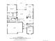 Detailed floor plan showcasing layout with dimensions for the primary bedroom, kitchen, and garage at 3242 Waterfront Dr, Monument, CO 80132