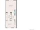 Detailed first floor plan featuring living room, kitchen, dining area, and bath at 1060 S Parker Rd # 36, Denver, CO 80231