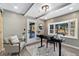 Bright home office features a bay window and built-in desk at 14059 W 5Th Ave, Golden, CO 80401