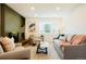 Cozy living room features a decorative fireplace, comfortable seating, and ample natural light at 6325 W Portland Pl, Littleton, CO 80128