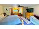 Bedroom with kitchenette and furniture, providing a comfortable and functional living space at 12191 Tecumseh Trl, Conifer, CO 80433