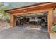 Spacious open garage featuring a seating area and storage solutions for optimal functionality at 12191 Tecumseh Trl, Conifer, CO 80433