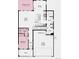 First floor plan featuring kitchen, dining, living room, and 2-car garage at 3333 N Catawba Way, Aurora, CO 80019