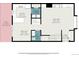 Detailed floor plan showcasing the layout of the kitchen, living room, dining area, and patio at 5573 S Lowell Blvd, Littleton, CO 80123