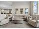 Comfortable living room showcasing ample seating and natural light at 19409 W 88Th Dr, Arvada, CO 80007
