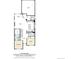 Detailed floorplan featuring living room, dining area, kitchen, primary bedroom, and garage at 8272 E 55Th Pl, Denver, CO 80238