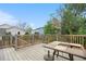 Relax on this backyard deck with table and neighborhood view at 8164 S York Ct, Centennial, CO 80122