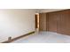Unfinished basement with closet, ready for customization and expansion at 18950 E Kent Cir, Aurora, CO 80013