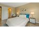 Well-lit bedroom with hardwood floors offers a comfortable space at 6011 Yarrow St # C, Arvada, CO 80004