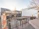 Exterior patio view of Denver Beer Co, highlighting communal seating and modern design at 6011 Yarrow St # C, Arvada, CO 80004