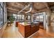 Kitchen featuring a large island with stainless steel appliances and natural light at 2000 Little Raven St # 4A, Denver, CO 80202