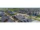 Aerial shot showcasing a vibrant residential neighborhood with manicured lawns and lush trees at 10179 E 59Th North Pl, Denver, CO 80238