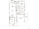Detailed floor plan showcasing a three-bedroom layout with a two-car garage and an open-concept living space at 45933 Wood Thrush Ave, Bennett, CO 80102
