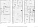 Detailed three-story floor plan highlighting layout of rooms at 1909 S Logan St, Denver, CO 80210