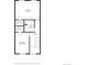 This floor plan showcases an office, bedroom, closets, bathroom, and hall with stairs at 479 Josephine St, Denver, CO 80206
