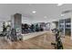 Well-equipped gym with cardio machines, weights, and mirrored walls for a complete workout at 1700 Bassett St # 1612, Denver, CO 80202