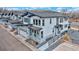 Exterior view of the home showcases its modern design and well-maintained landscaping at 19755 W 57Th Cir, Golden, CO 80403