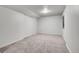 Finished basement features neutral carpet and closet at 5023 Goshawk Ct, Brighton, CO 80601