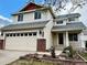 Charming two-story home with a well-manicured lawn, attached garage, and neutral color scheme at 5023 Goshawk Ct, Brighton, CO 80601