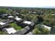 Picturesque aerial shot showcasing a neighborhood with lush greenery and well-maintained homes at 1242 S Crystal Way, Aurora, CO 80012